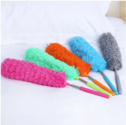 2.5M Extendable Long Handle Feather Duster | Detachable & Washable Microfiber Dust Brush