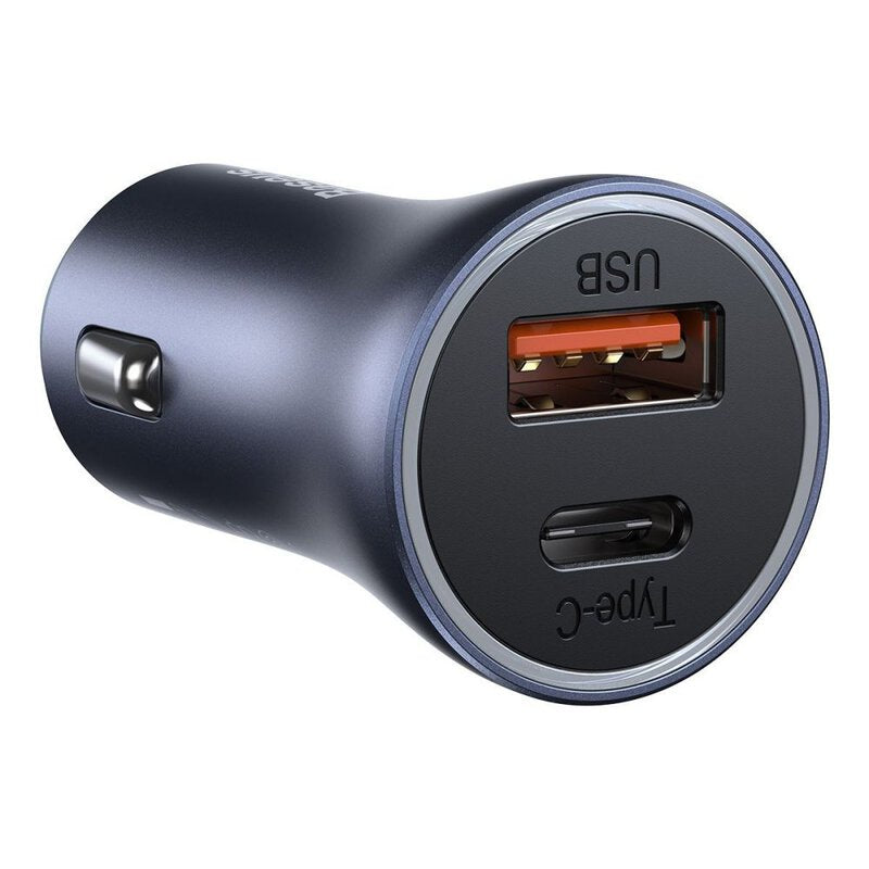 Baseus CCJD-0G Golden Contactor Pro 40W USB + Type-C Quick Charging Car Charger