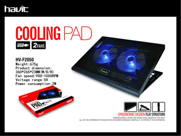 HAVIT HV-F2050 14 – 15.6″ Laptop Cooler / Cooling Pad