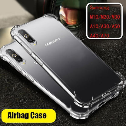Galaxy A50 / A50S Airbag Bumper Shockproof Hard Clear Transparent Case