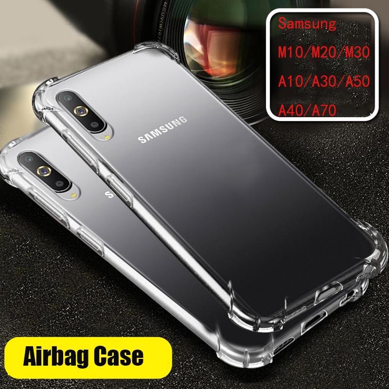 Galaxy A30 Airbag Bumper Shockproof Hard Clear Transparent Case