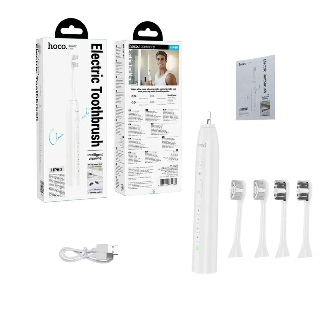 Hoco Electric Toothbrush HP60 Rechargeable Battery Not Included White