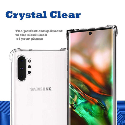 Galaxy Note 10 Airbag Bumper Shockproof Hard Clear Transparent Case