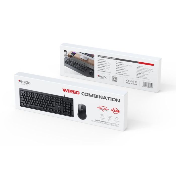 Yesido KB18 Wired Keyboard And Mouse Set