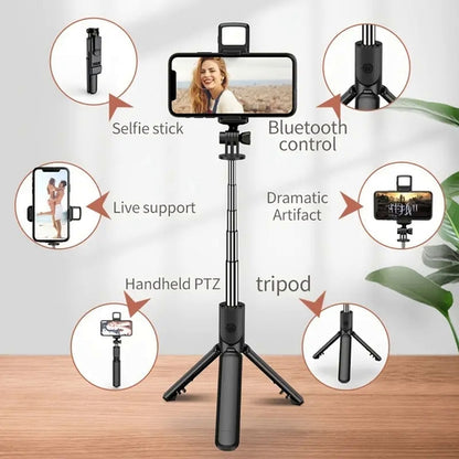Selfie Stick with Fill Light & Remote