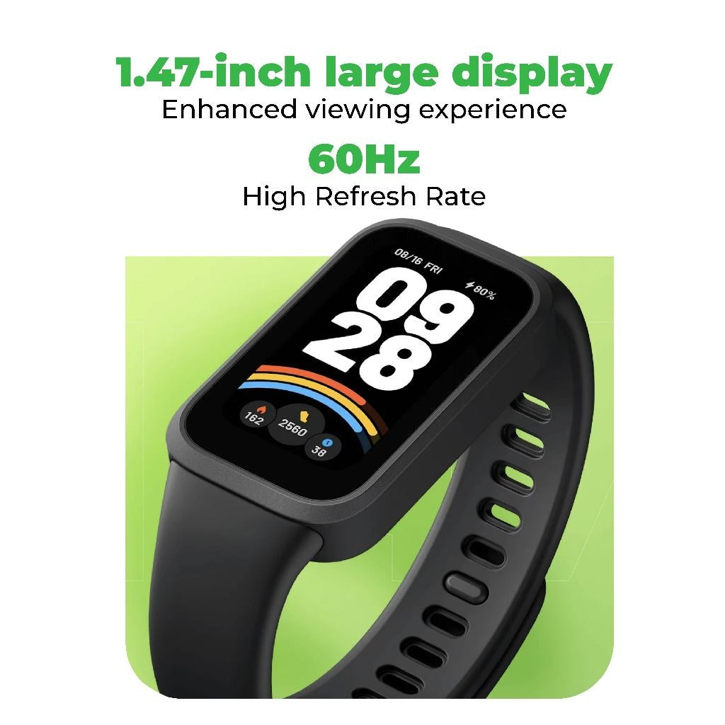Xiaomi Smart Band 9 Active Smart Watch with 5ATM Water Resistance SpO2 / Scientific Sleep Monitoring Heart Rate Monitoring & 50 Sport Modes etc...