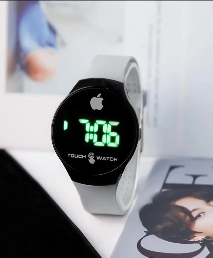 Women Apple Logo Touch Watch LED