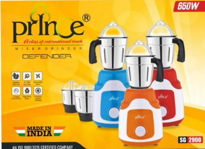 Quality Indian Mixer Grinder 3 in 1 Jar Sets 550 W