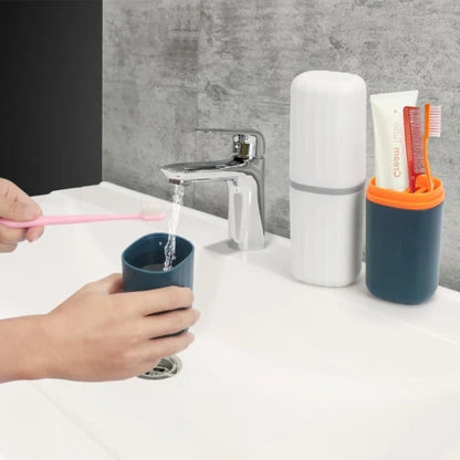 Portable Travel Toothbrush Holder and Toothpaste Case