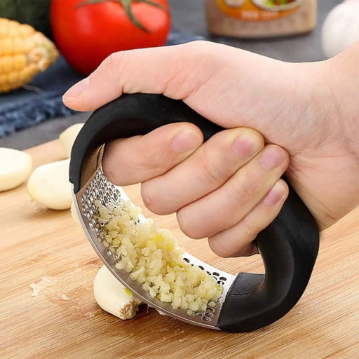 Garlic Press Squeezer - Garlic Presser Stainless Steel Garlic Ginger Rocker/Crusher/Chopper/Squeezer