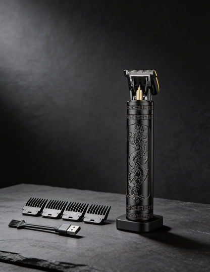 T9 Vintage Men's Hair Clipper: Rechargeable Electric Beard Trimmer & Professional Shaver