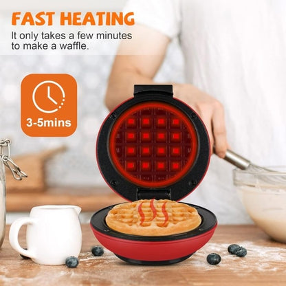 Mini Waffle Maker Machine, 4 Inches Portable Small