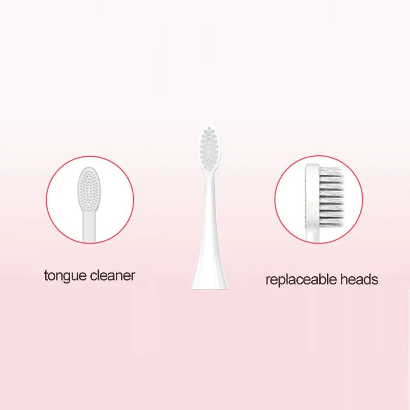Electric Toothbrush for Adults Ipx7 Waterproof Acoustic Toothbrush 3 Soft Toothbrushes