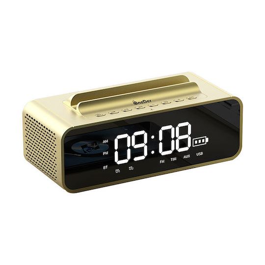 OneDer V06 Multifunctional Dual Alarm Clock LED Display Wireless Bluetooth Speaker
