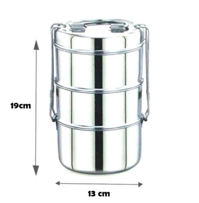 4 Tier Stainless Steel Tiffin Lunch Box for School/Office