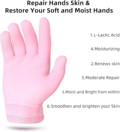 Moisturizing Skincare Gel Therapy Treatment Gloves Spa Gel Gloves for Women