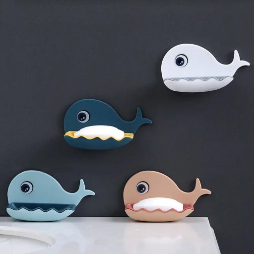 Whale Shaped Soap Holder Wall-Mounted