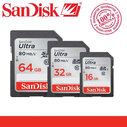 Genuine Sandisk Ultra Camera SD Memory Card 16GB / 32GB / 64GB / 128GB SDHC Class 10