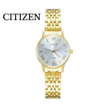 CITIZEN Famous Brand Watch Luxury Gold Women Full Steel Quartz Ultra Thin Watches for Fashion Lovers