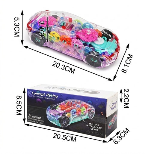 Transparent Toy Car See Through Electric Car