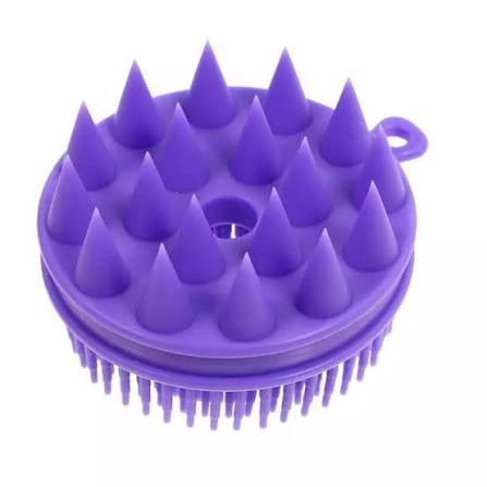 Bath and Shampoo Brush, Silicone Body Scrubber for Use in Shower, Exfoliating Body Brush