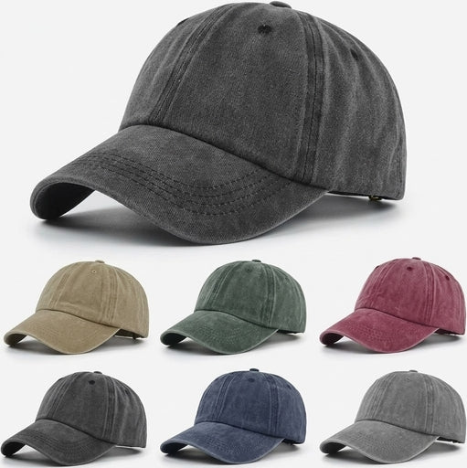 Cap for Men - Cotton Classic Baseball Style - Adjustable Snapback with Curved Brim