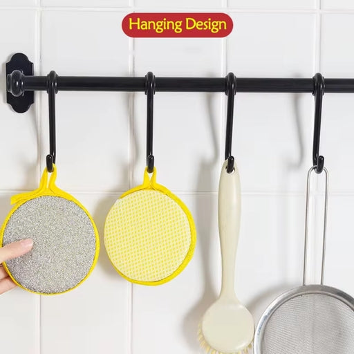 5PCS Double-Sided Dishwashing Sponge Brush – Durable Kitchen Scrubber for Pots, Pans, Bowls