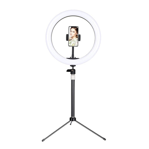 10-Inch RGB Ring Light with Vibrant Color Modes, Sturdy Tripod, and Adjustable Phone Holder