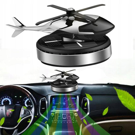 Solar Car Fragrance Helicopter Car Air Freshener Ornaments Decor Interior Decoration