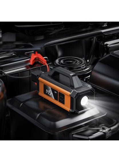 Hoco QS4 MultiFunction Car Jump Starter 10000mAh Power Bank 800A with Air Compressor PumP