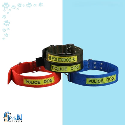 Police Dog Belt Collar