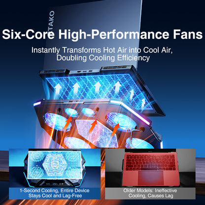 Rtako LZ-D12 Semiconductor Laptop Cooler with Hight Adjustable Stand