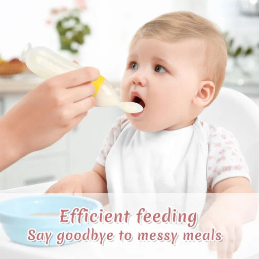 Squeeze Feeding Spoons Baby Feeder Bottle