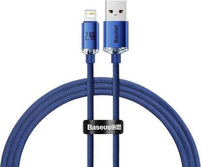 Baseus Crystal Shine Series 2.4A USB to Lightning Fast Charging Data Cable 480Mbps