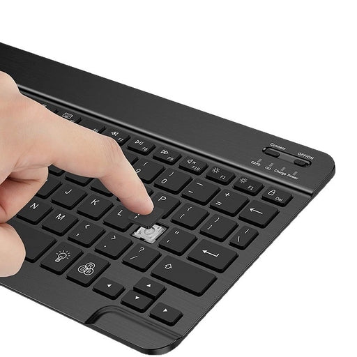 Mini Portable Bluetooth Keyboard P10 – Rechargeable Wireless Keyboard Compatible with IPad, IOS