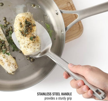 Gas Stove and Induction Suitable Flat Bottom Stainless Steel Bright Surface Frying Pan (1Ps /3Pcs)