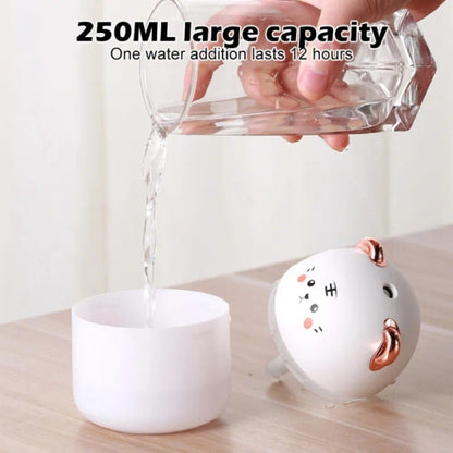250ML Cute Pet Mini USB Air Humidifier – Ultrasonic Mist Diffuser for Car & Home