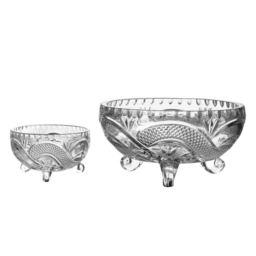 7 Pcs- Crystal Glass Bowl Set, Transparent Glassware