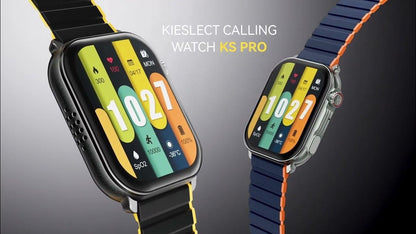 Kieslect Ks Pro Smartwatch with 2.01” AMOLED Display Bluetooth Calling & Dual Straps