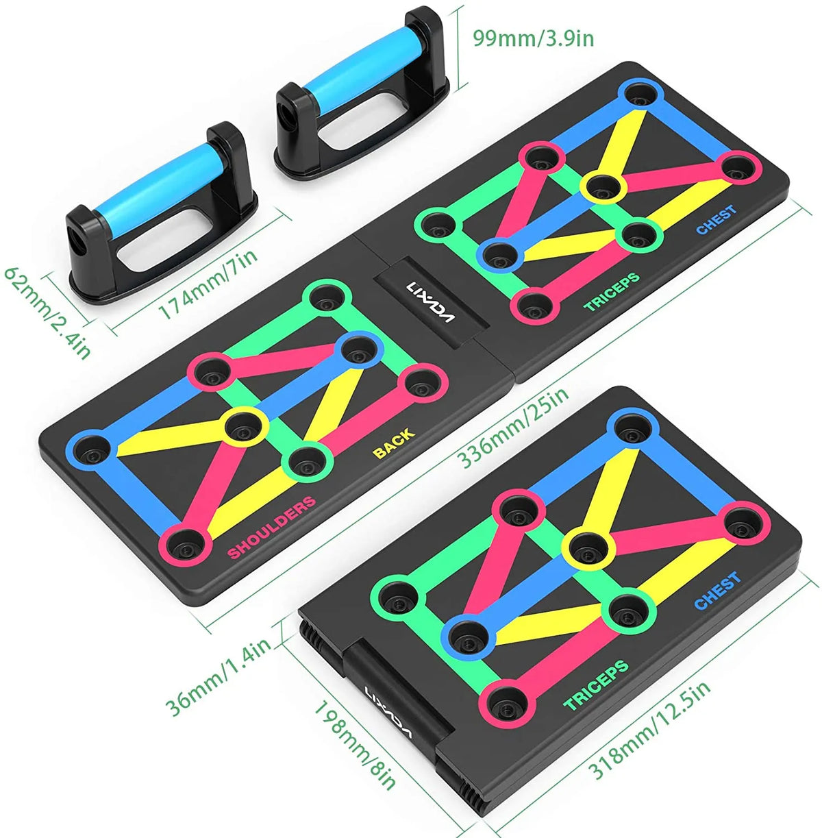 Foldable Push-up Board & Muscle Trainer | Multifunctional ABS Home Fitness Equipment