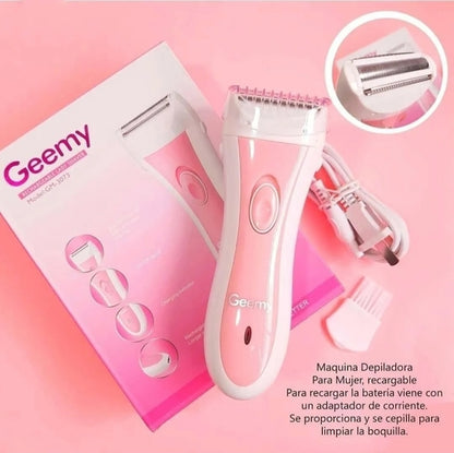 Geemy GM-3073 Women’s Rechargeable 3-in-1 Electric Shaver & Bikini Trimmer