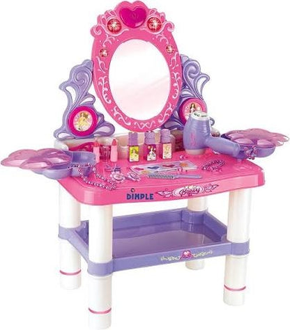 Beauty Dresser Makeup Play Set Girls Dressing Table Kids Toy