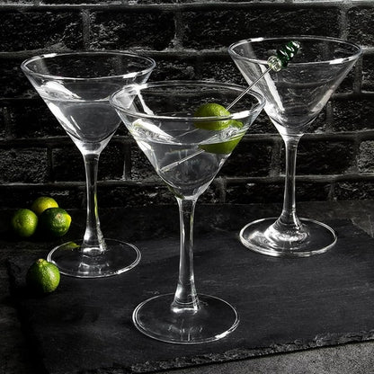 6 Pcs Wine Glasses, Clear Cocktail Glass