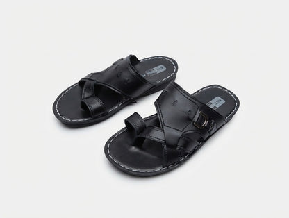 Men Pu Slippers Tan