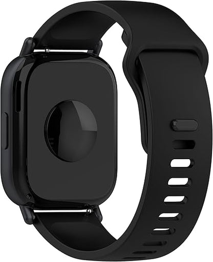 Silicone Strap Compatible with with Xiaomi Redmi Watch 5 Active /   Redmi Watch 5 Lite - Black
