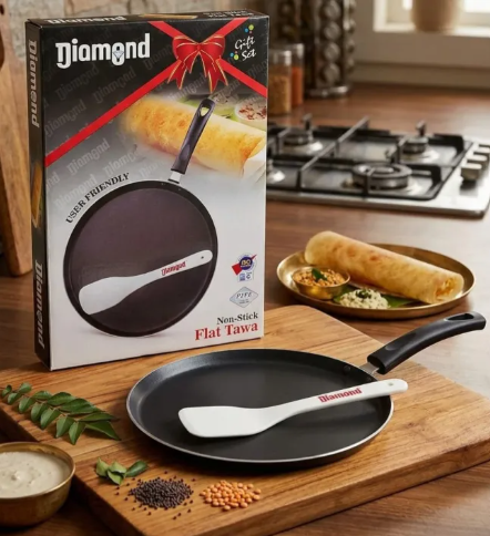 Non-Stick Tawa 28 Cm Marble Coated