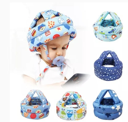 Baby Safety Head Guard Toddler's Bumper Helmet Hat Random Colour Random Design
