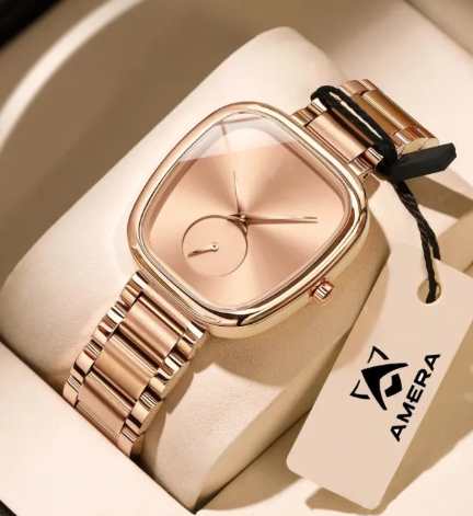AMERA Luxury Elegant Watch for Woman Waterproof Stainless Steel Quartz Women Watches Design 783