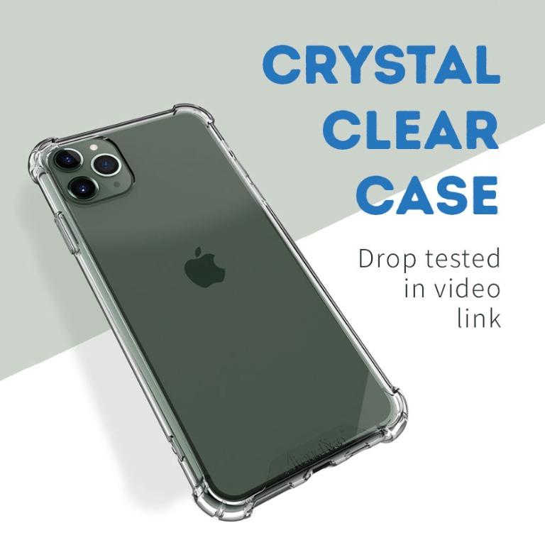 Transparent Soft Silicone Anti-Shock Bumper Case for IP 12 Series