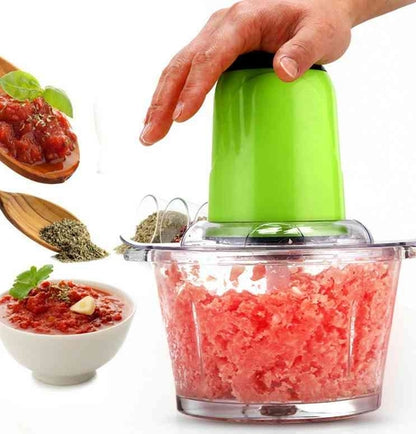 Electric Meat Grinder Multi-Function Food Processor Powerful Household Electric Chopper Cutter Blend